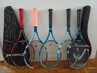 Tenisové rakety Babolat, Wilson, Technofibre,Head