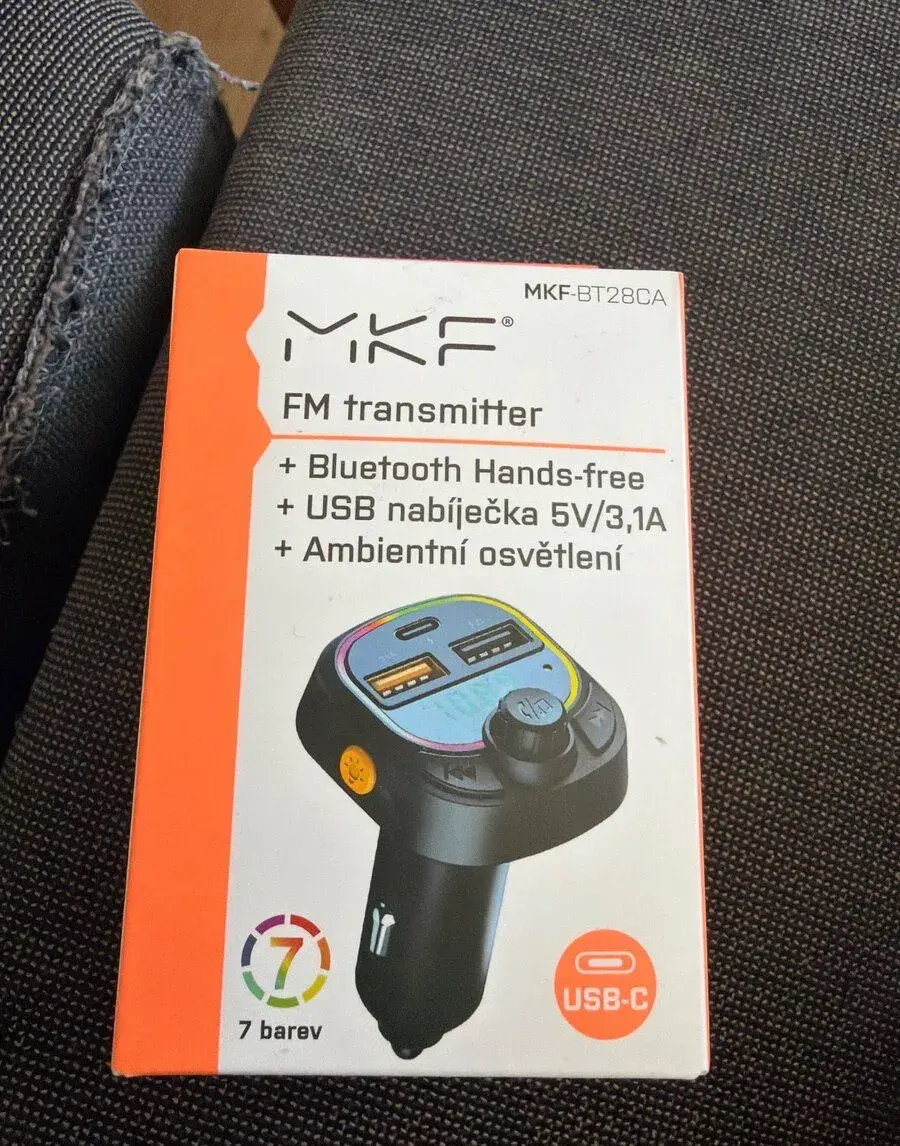 Nový FM transmitter MKF BT28CA – Bluetooth, USB-C