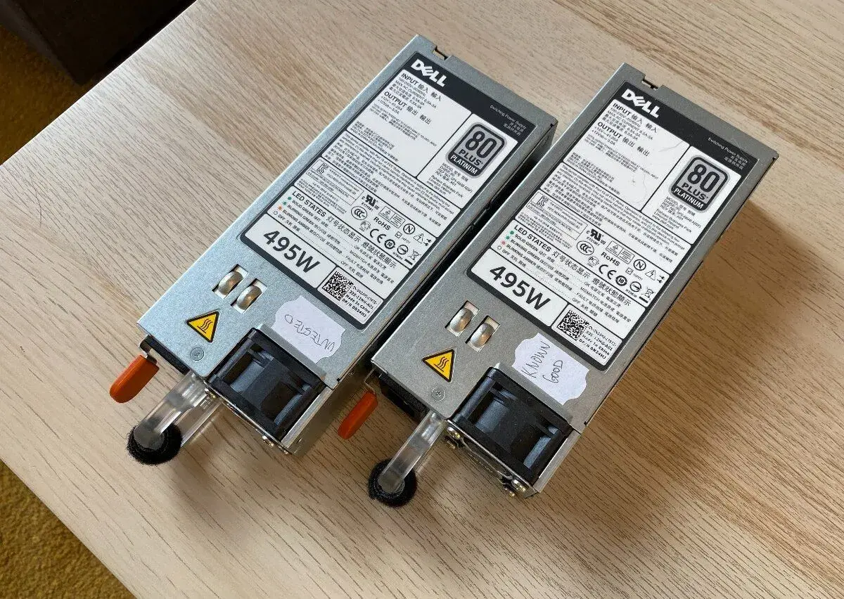 2x DELL 495W zdroj (part number: 0N24MJ)