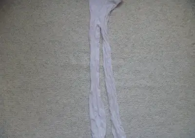 bílé silonové punčocháče vel. 122