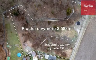 Prodej stavebního pozemku 3340m² Opava Komárov