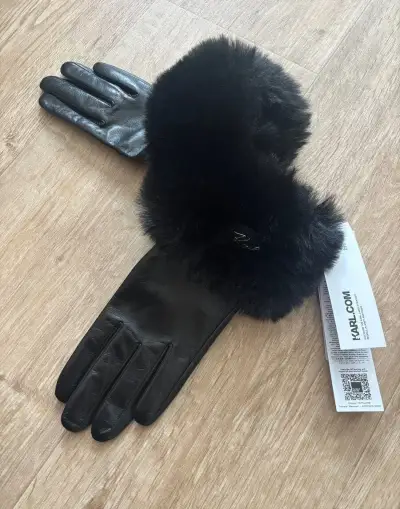 Dámské kožené rukavice Karl Lagerfeld