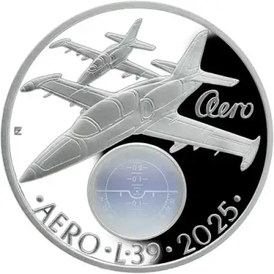 500 Kč Cvičný letoun Aero L- 39 Albatros 2025 Proof