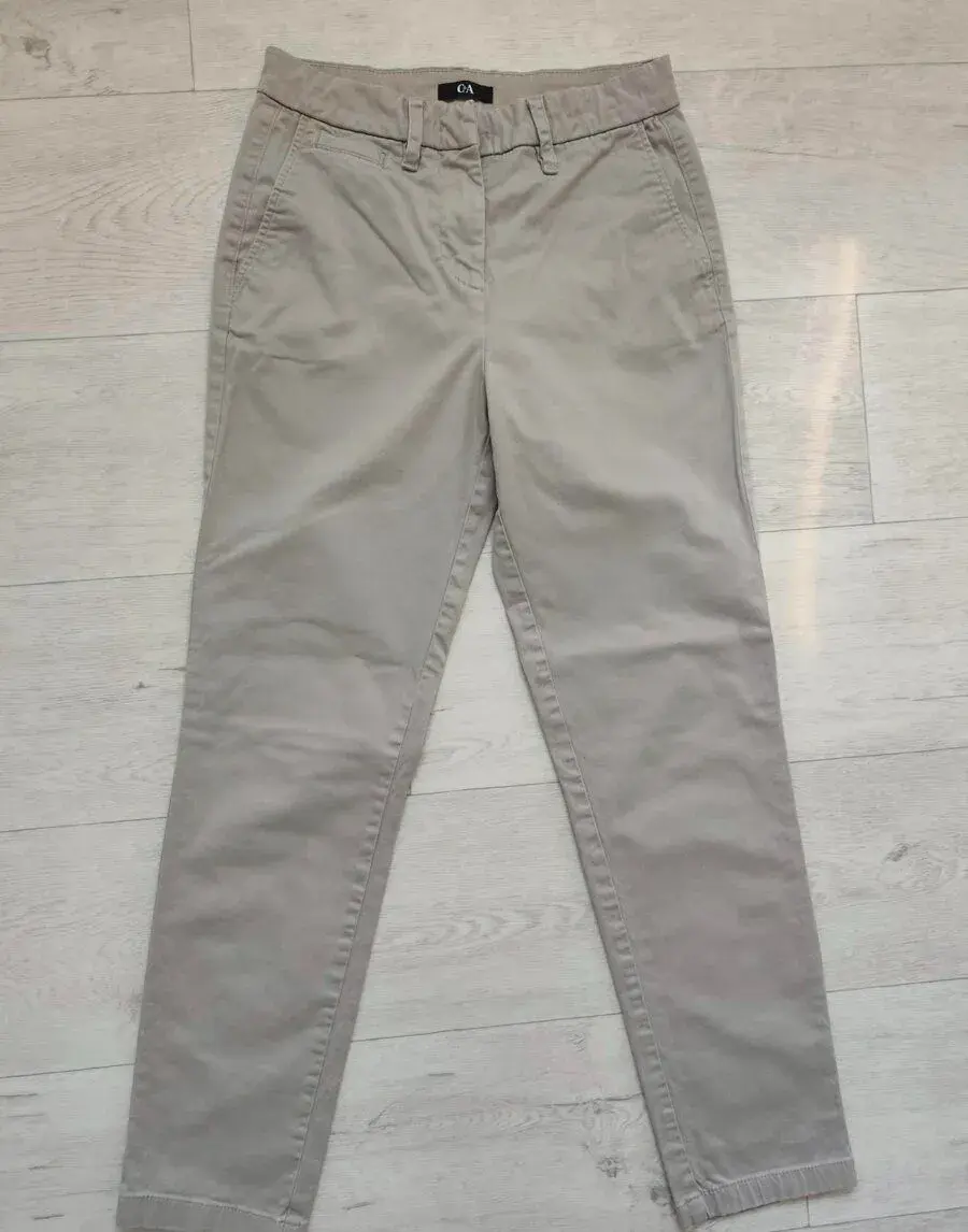 Béžové kalhoty z C&A vel. 34/XS