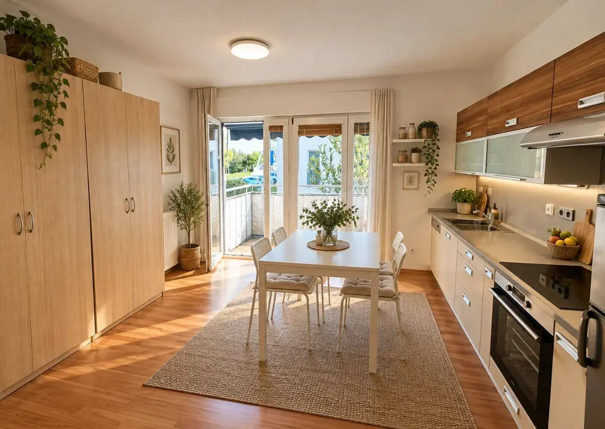 Pronájem útulného bytu 1+kk, 36 m² s terasou u centra Brna