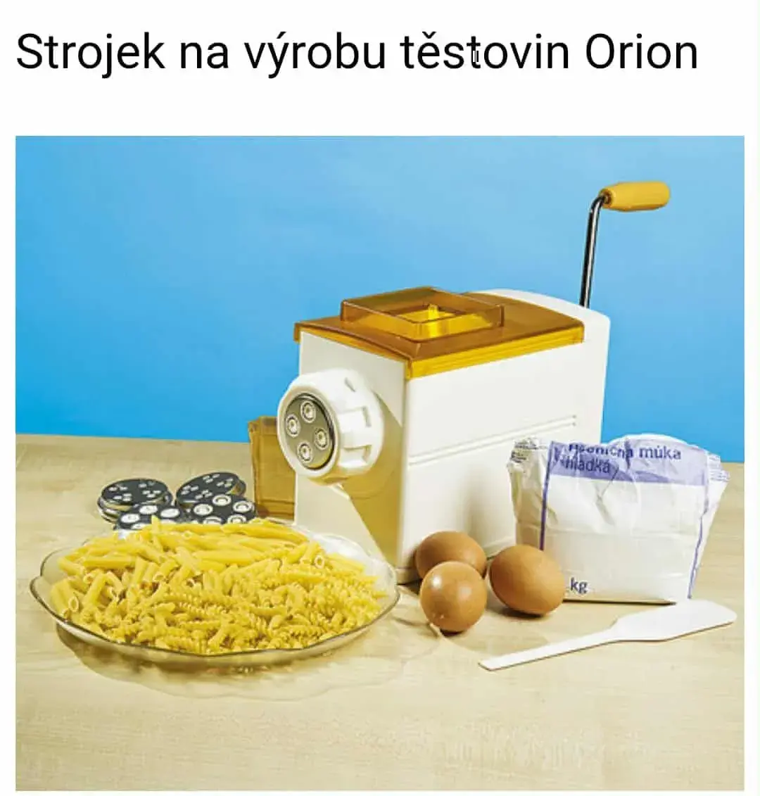 Strojek na výrobu těstovin