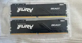 DDR4 16Gb (2x8Gb) Kingston Fury 2666MHz CL16 Black