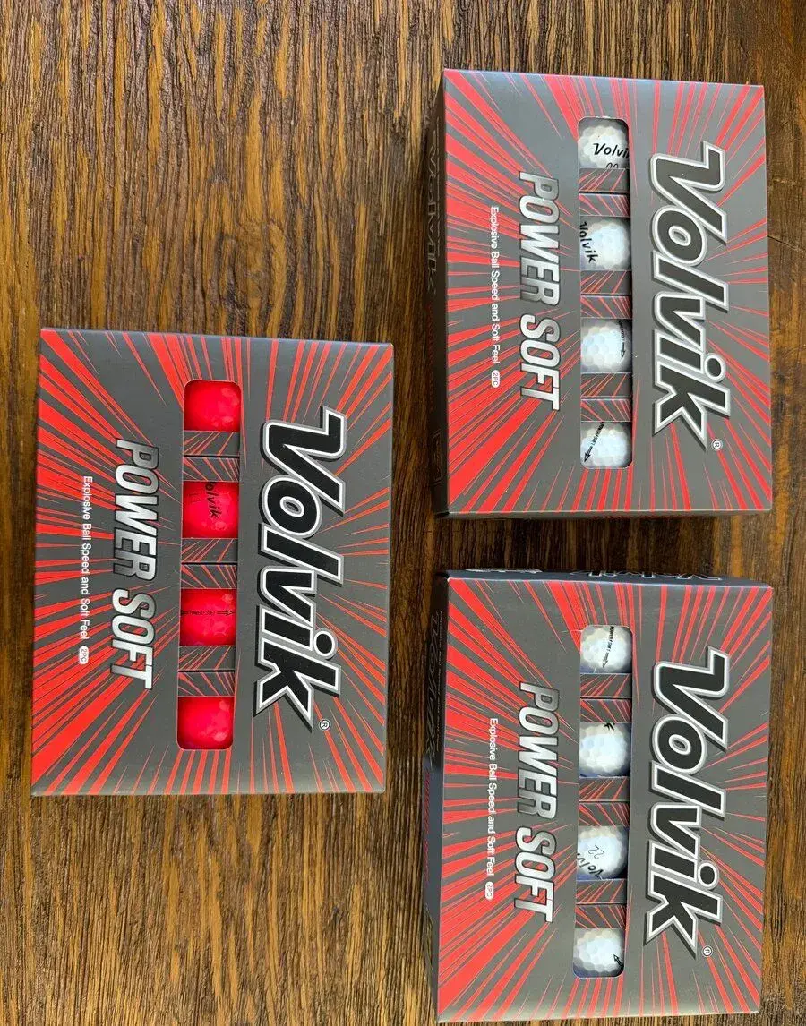 Golfové míčky Volvik,Power soft,3 x nové balení,36 kusů