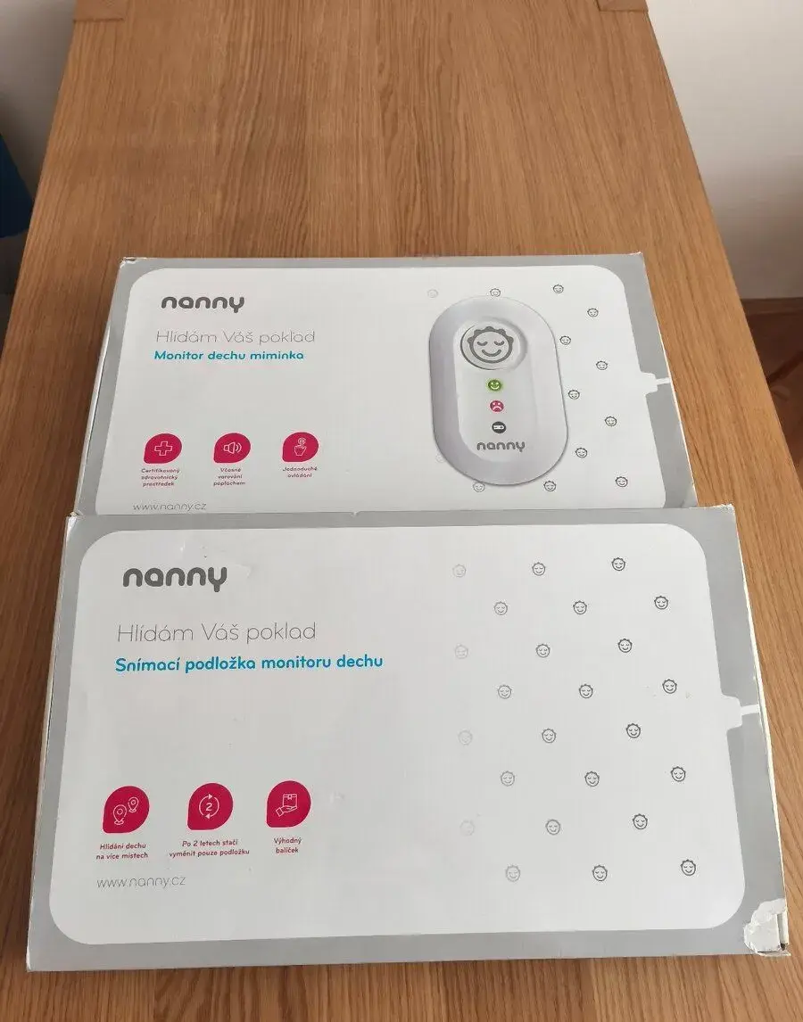 Monitor dechu Jablotron Nanny BM-02 - sada 2 desek