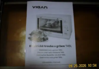 elektrická trouba s grilem
