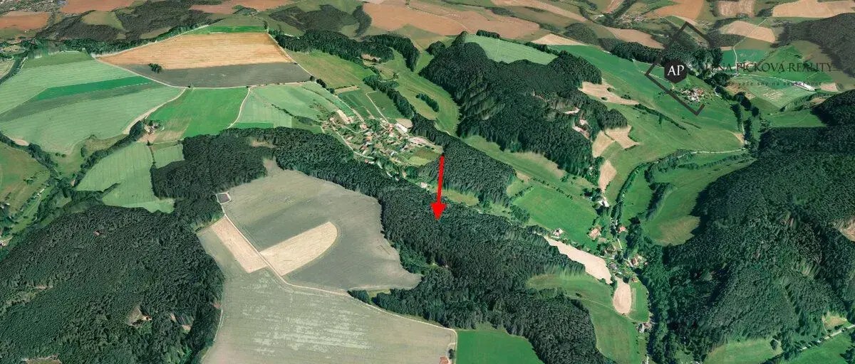 Lesní pozemky o CP 35696 m2, Chvalčovice