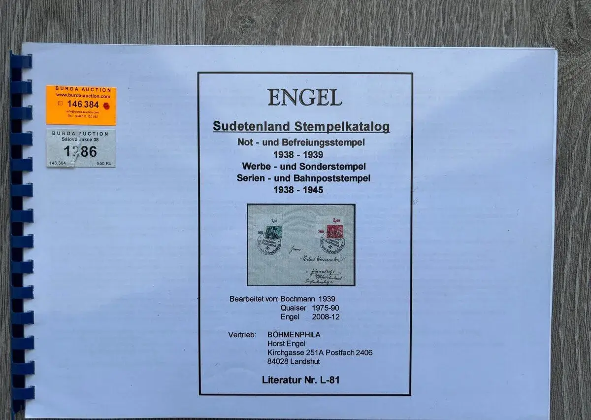 Katalog razítek ENGEL - Sudety