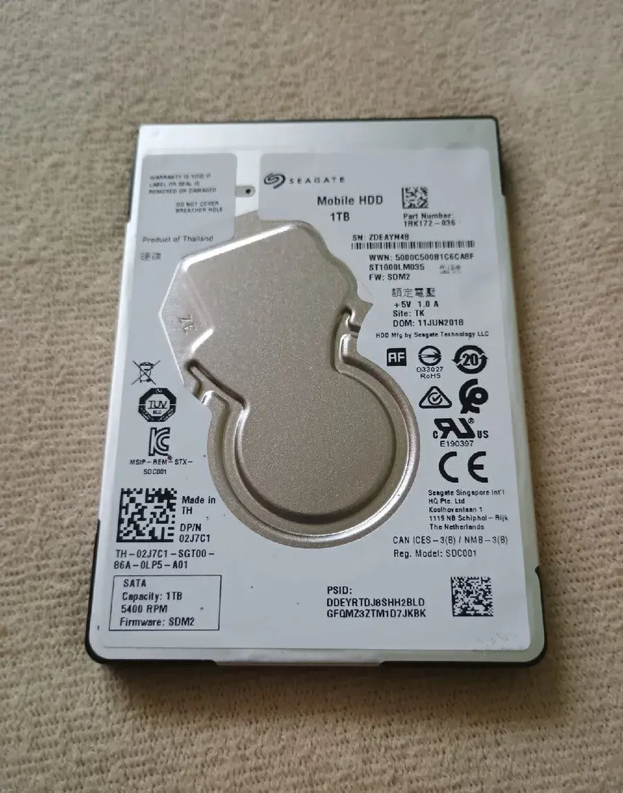 HDD Seagate Mobile 2,5" 1TB SataIII 7mm