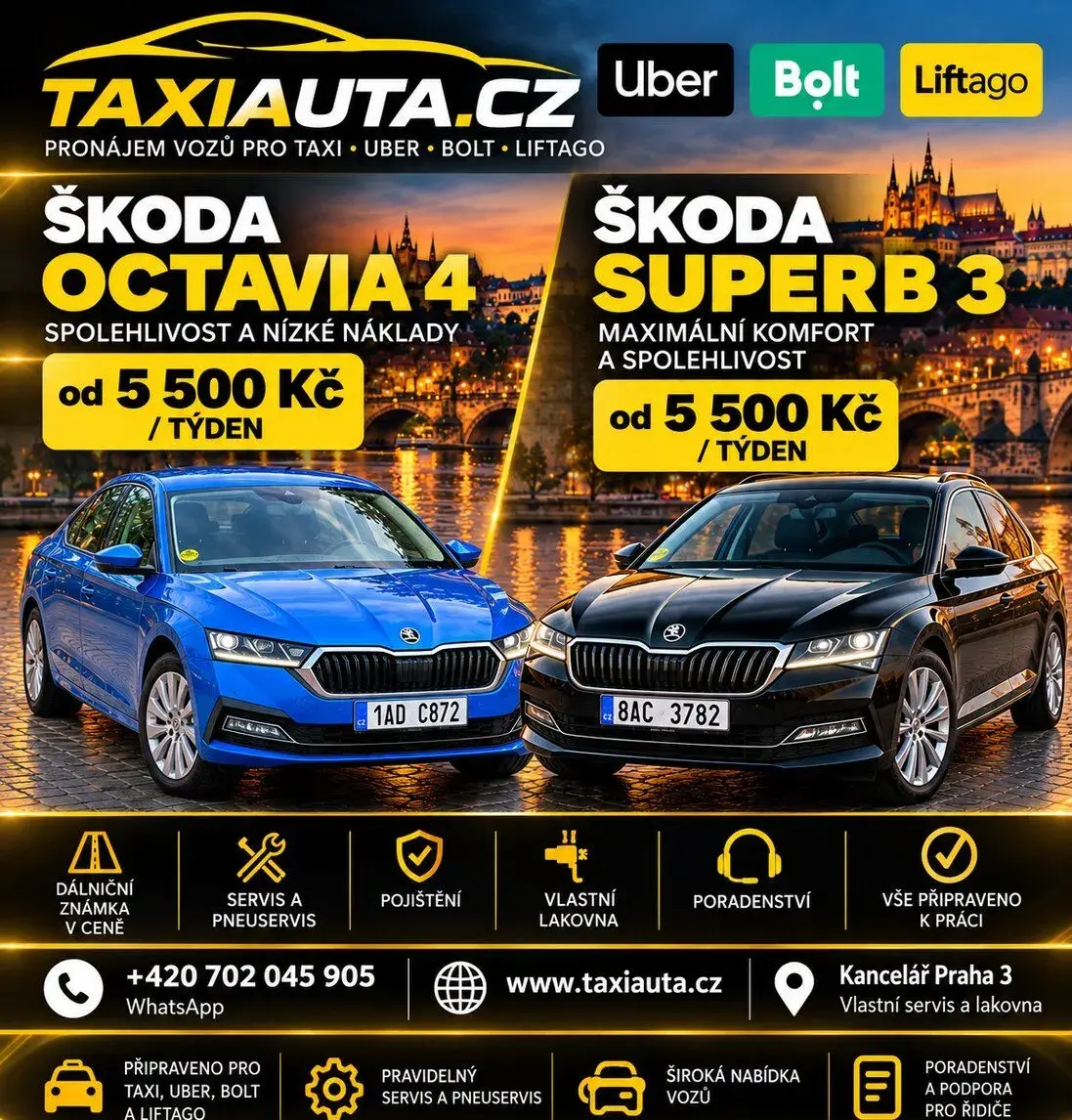 UBER - BOLT -LIFTAGO