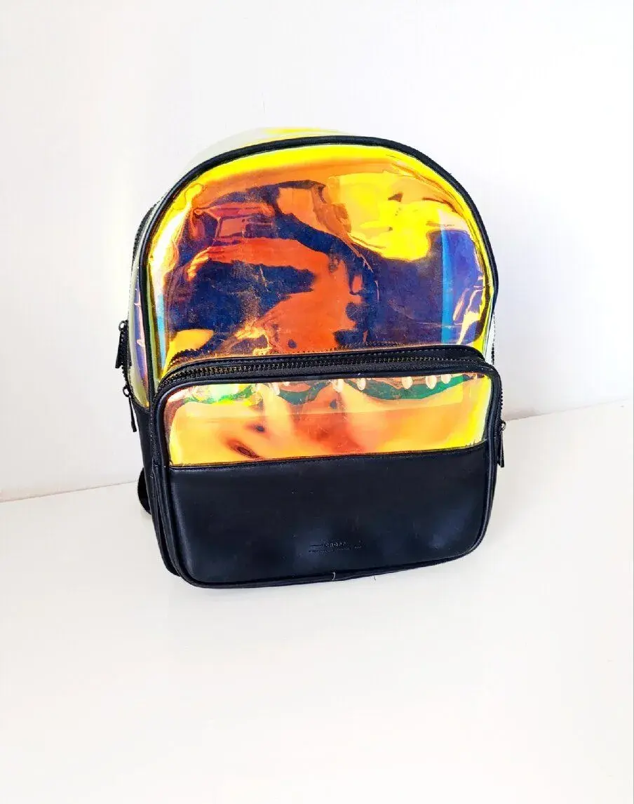 Velký poloprůhledný holografický batoh Cropp