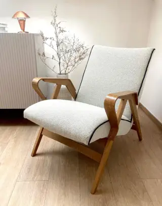 Designové retro křeslo Tatra Pravenec, František Jirák