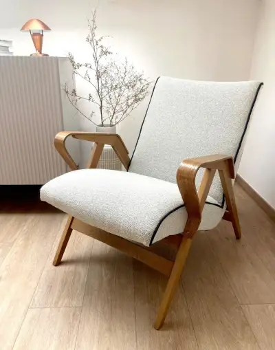 Designové retro křeslo Tatra Pravenec, František Jirák