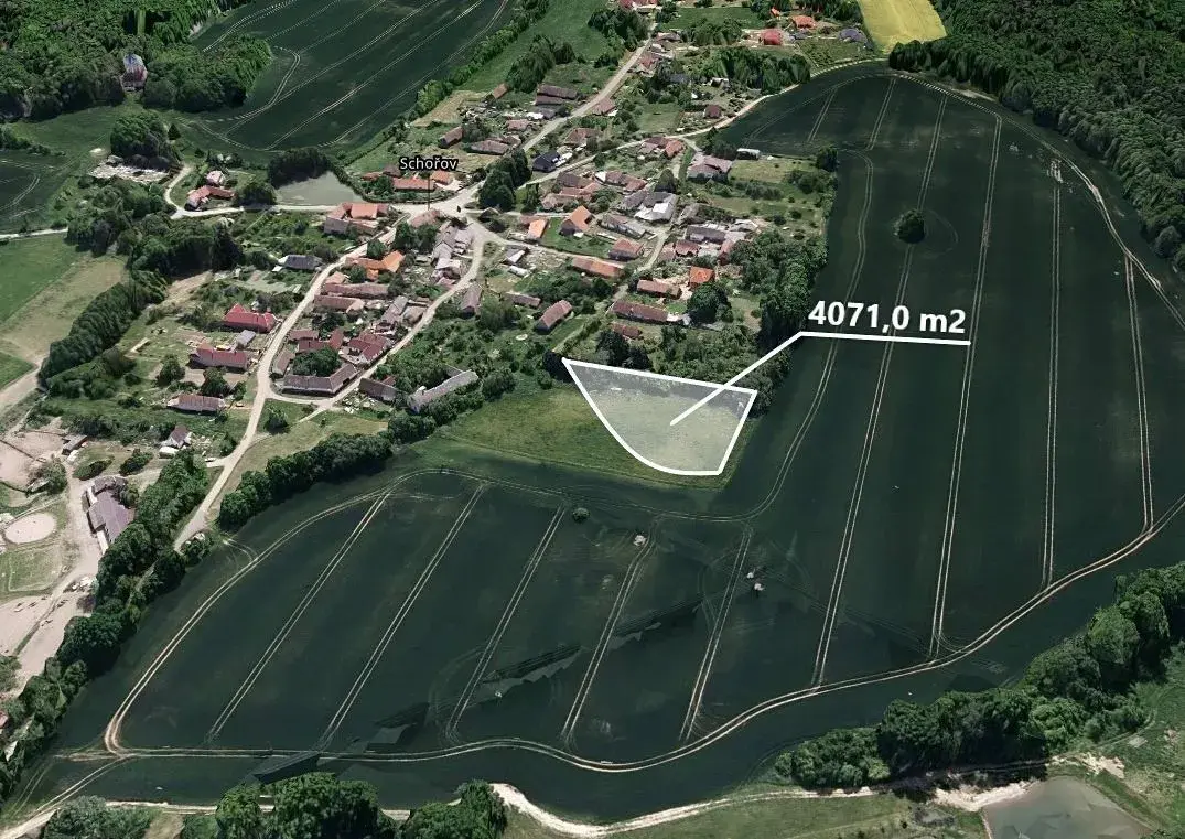 Zahrada 4 071 m², Podíl 10 % o výměře 407 m²