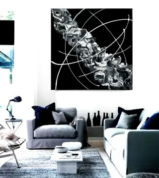 Abstrakce 40x40 cm