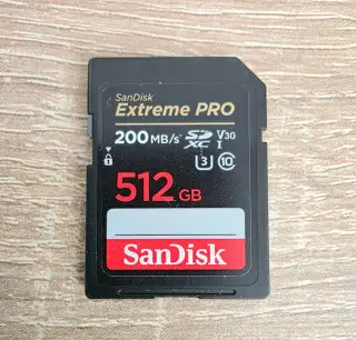 SDXC paměťová karta SanDisk Extreme PRO 512GB, 200MB/s