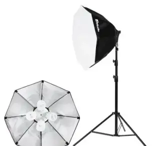 Studiová světla + stativy pro uchycení fotopozadí