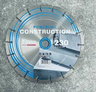230 mm 22.23 Diamant řezný kotouč Construction DIEWE