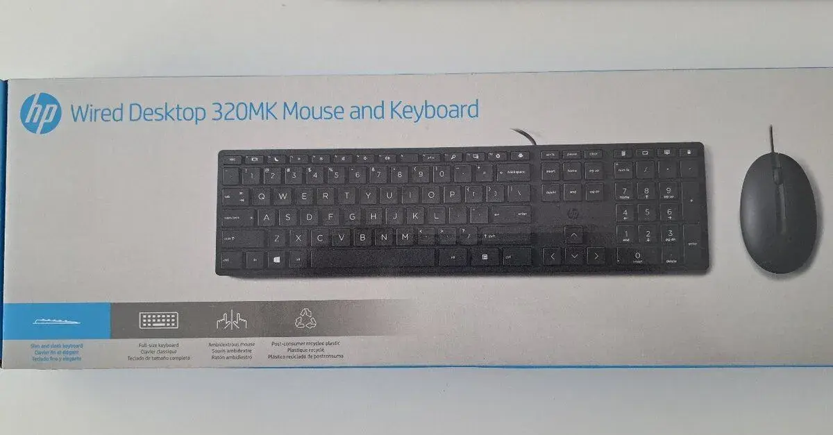 Klávesnice a myš HP 320MK, nová nikdy nepoužitá