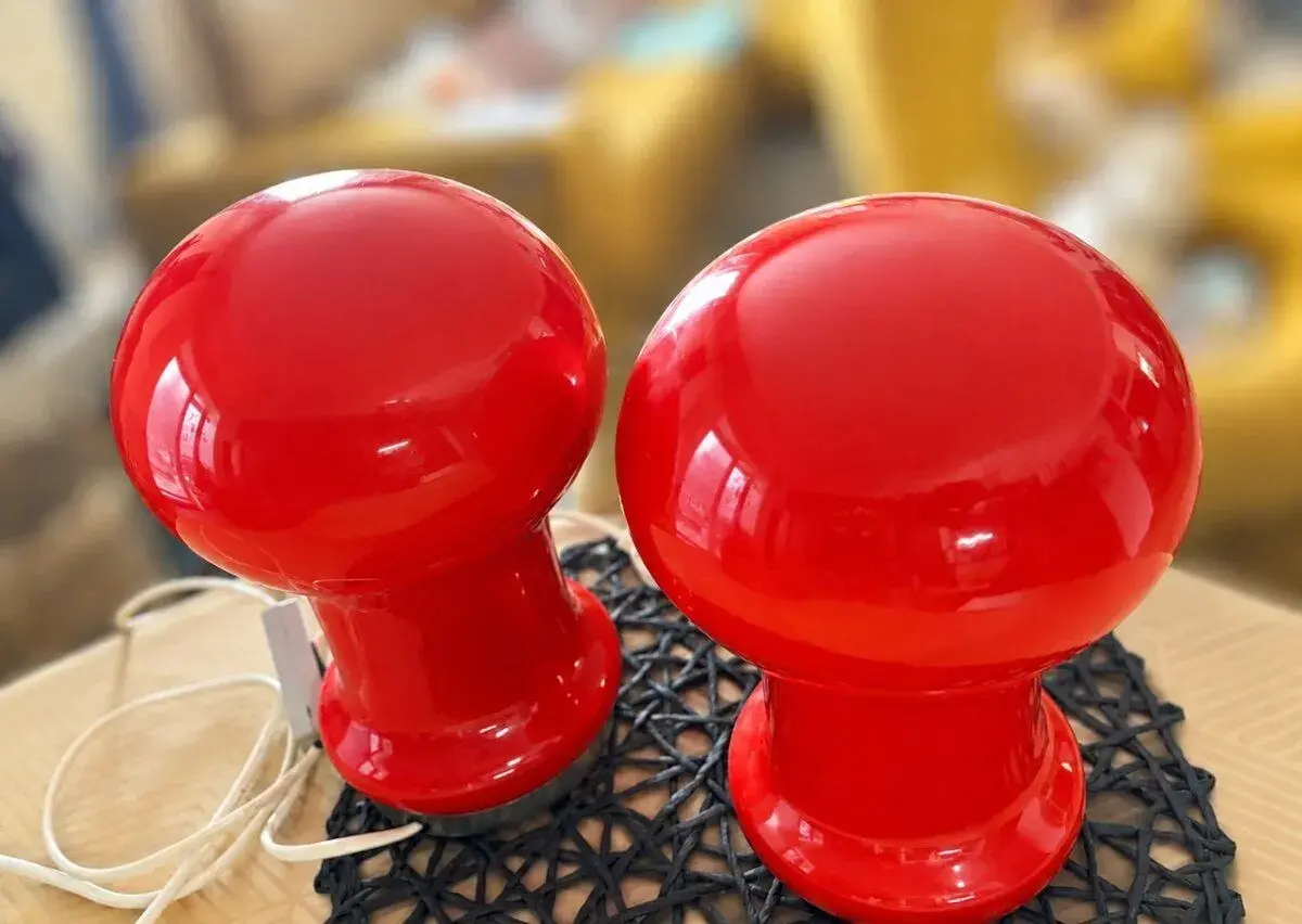 Párové retro lampy „Houba“