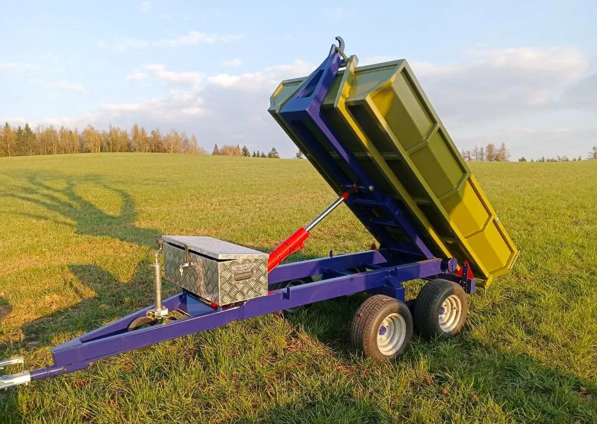 Hákový nosič kontajneru za čtyřkolku, malotraktor
