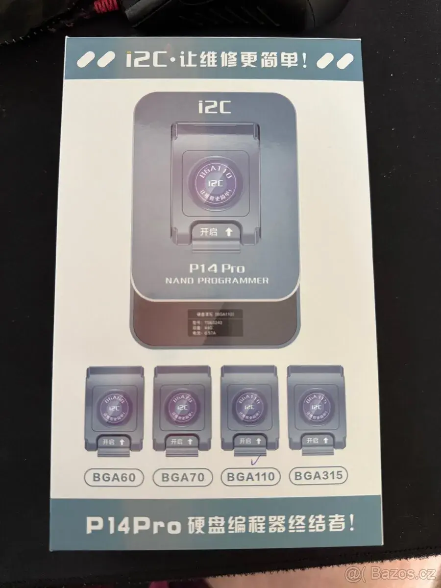 Servisní přístroj na opravu iphone I2C P14pro slot BGA110