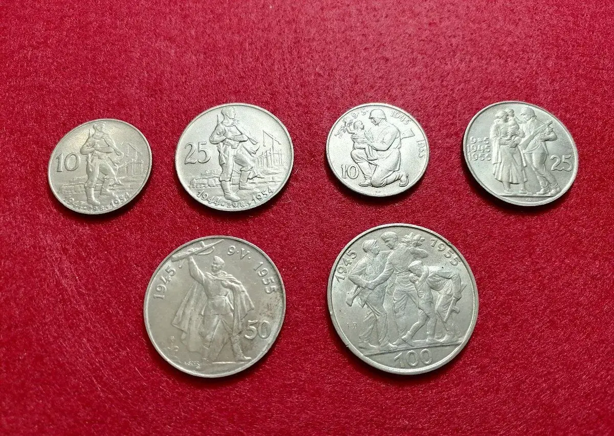AG Sestava pamětních mincí "VOJÁCI" 1954-1955 STAV
