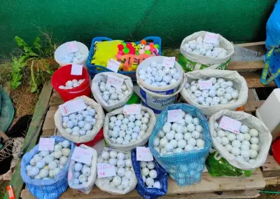 Velká sada golfových míčků – mix značek (1 545 ks)