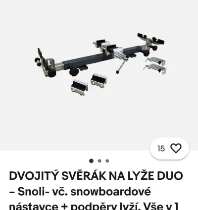 Držák lyží, snowboard na ponk