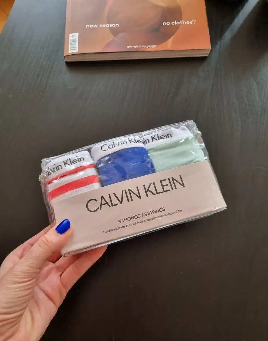 3pack kalhotek "tanga" Calvin Klein vel XL