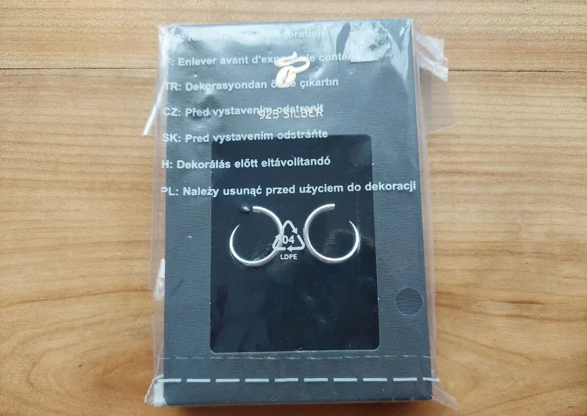 Nové dámské dívčí holčičí náušnice Tchibo - kreolky -