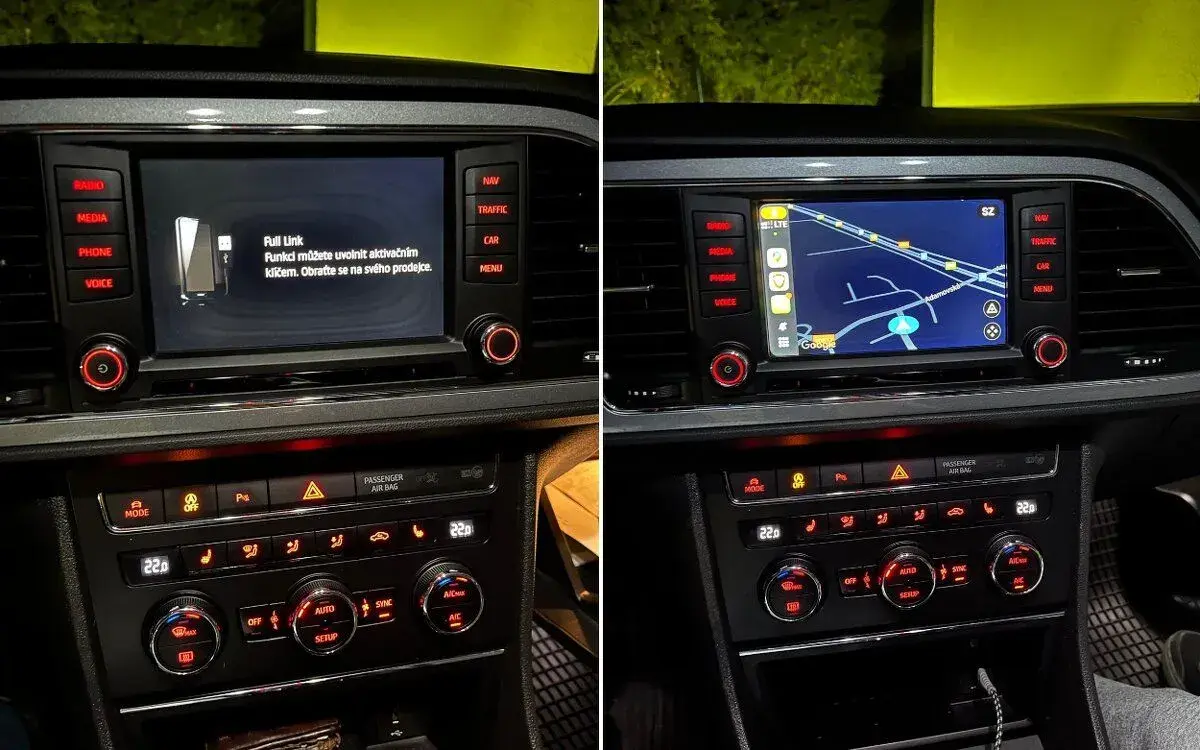 Aktivace Full Link /Apple CarPlay /Android Auto SEAT CUPRA