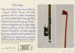 Fantastický smyčec od AUGUST MORITZ KNOPF (1857-1899)