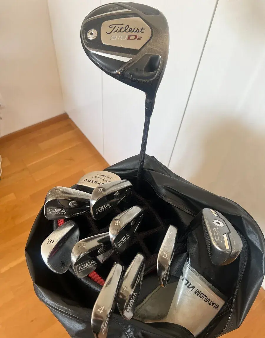 Komplet golfová sada Adams Golf Pro MB + Titleist + Oddysey