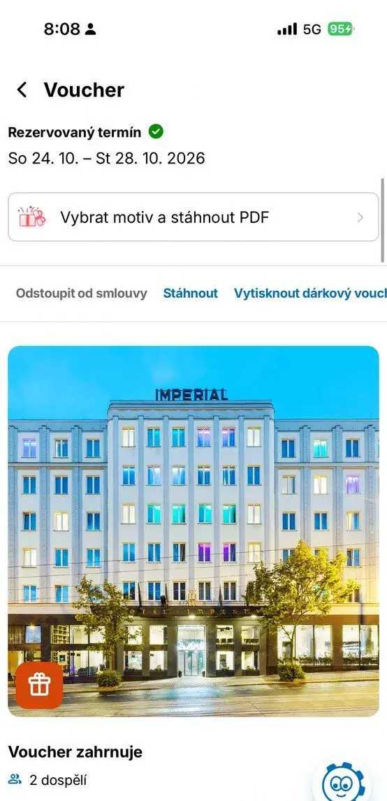 Pobyt v Grand hotel Imperial Liberec - LAST MINUTE