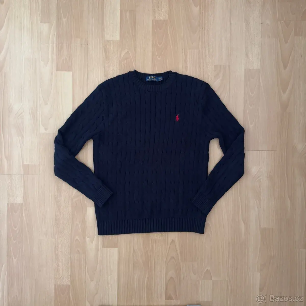 Ralph Lauren Polo pánský tmavě modrý pletený svetr | vel. M