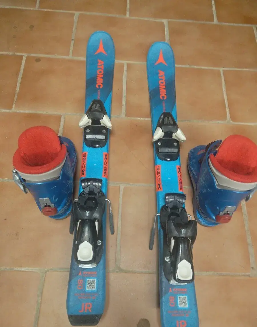 Dětské lyže 85cm+boty