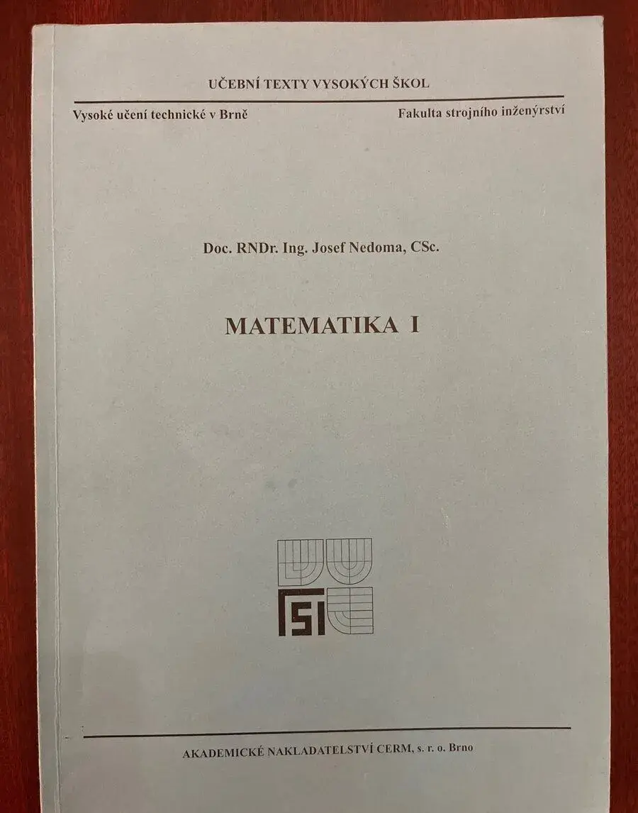 Nedoma Matematika 1 VUT