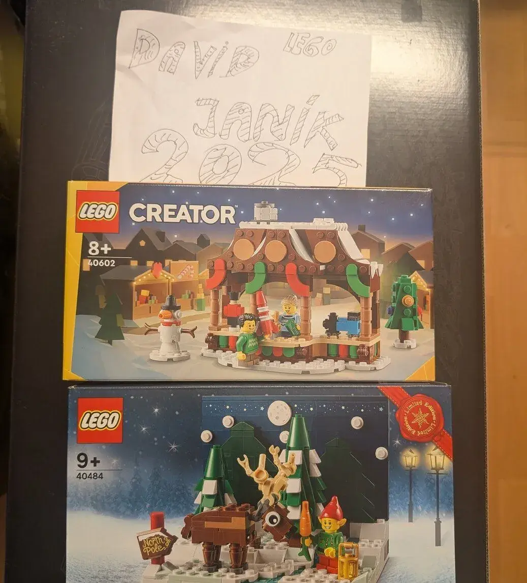 Vánoční Lego 40602 a 40484