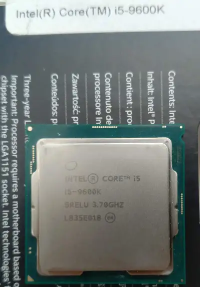 Intel Core i5-9600K (socket LGA 1151)