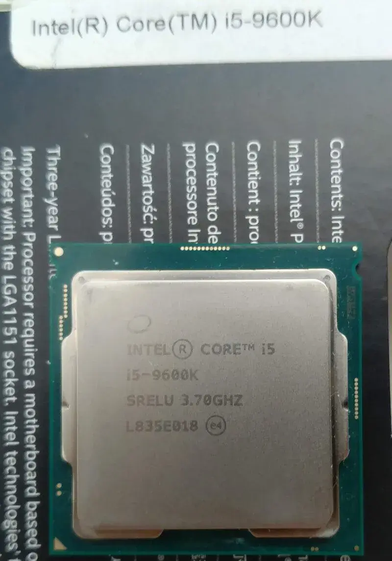 Intel Core i5-9600K (socket LGA 1151)