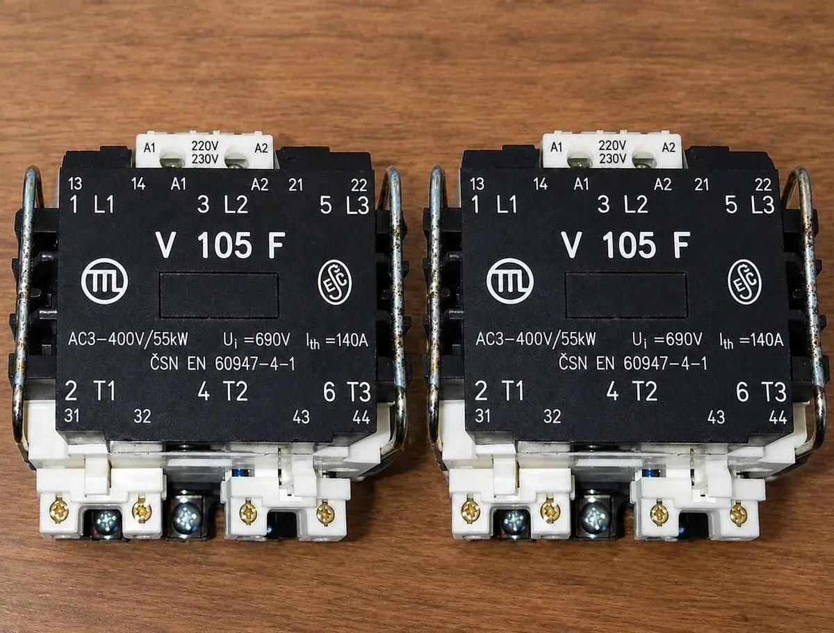 Nové stykače EP MODŘANY Stykač V105F 220-230V