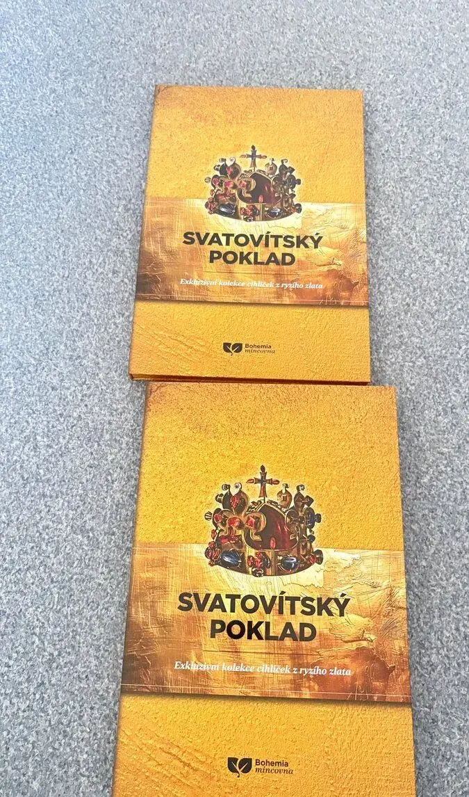 Sbírka zlatých slitků včetně certifikátu
