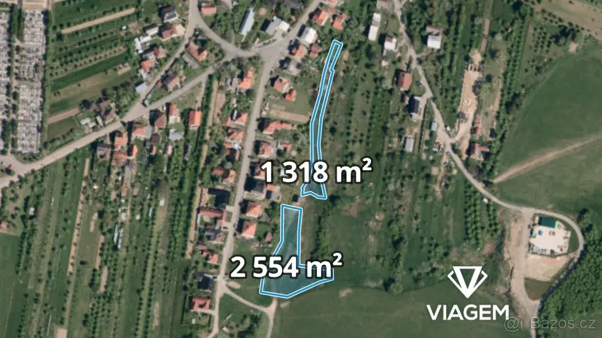 Zahrada 3 872 m², Podíl 17 % o výměře 535 m²