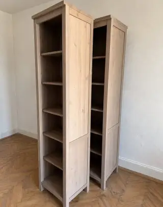 Knihovna IKEA Šedohnědá - úzká