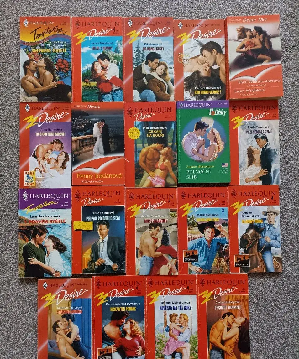 19x Harlequin – romány pro ženy